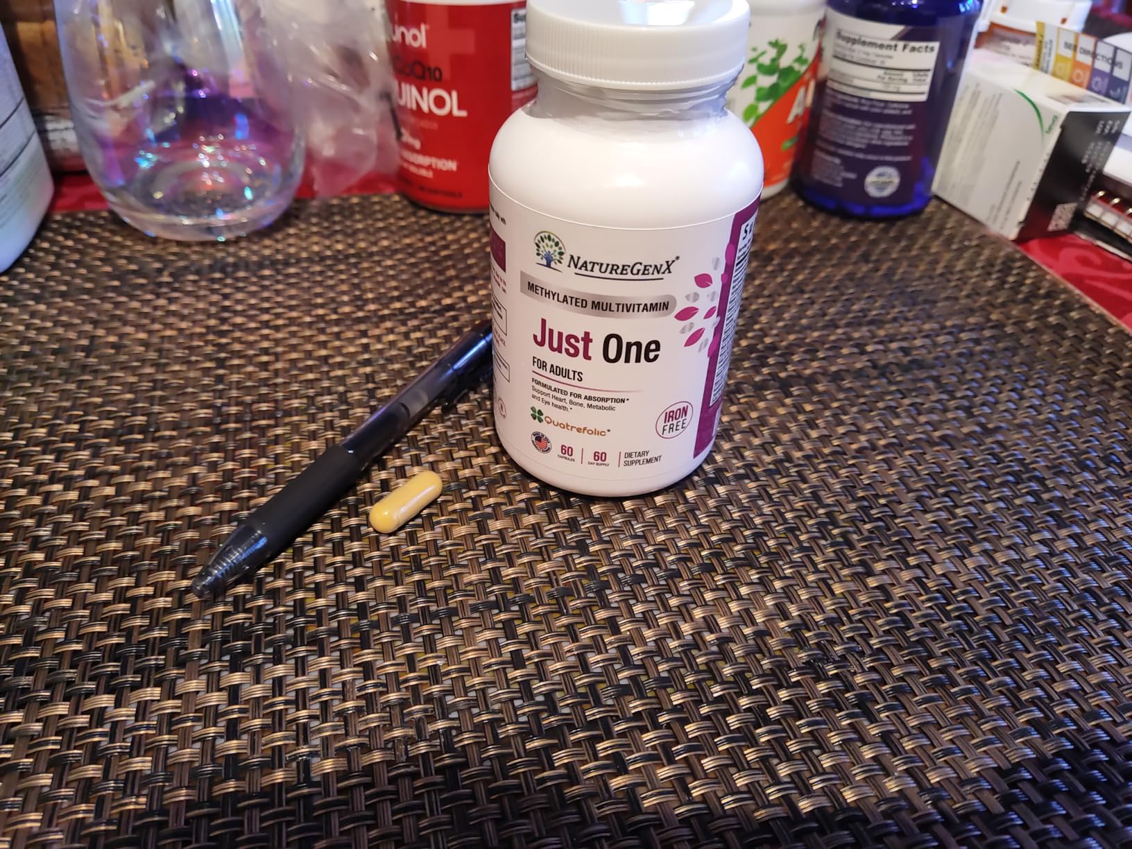 NatureGenX Just One Daily Methylated Multivitamin - Iron-Free with Methyl B12 & Methylfolate - Methylation Support for Men & Women - Vegan, Gluten-Free, Non-GMO - 60 Capsules (2-Month Supply) customer photo 2