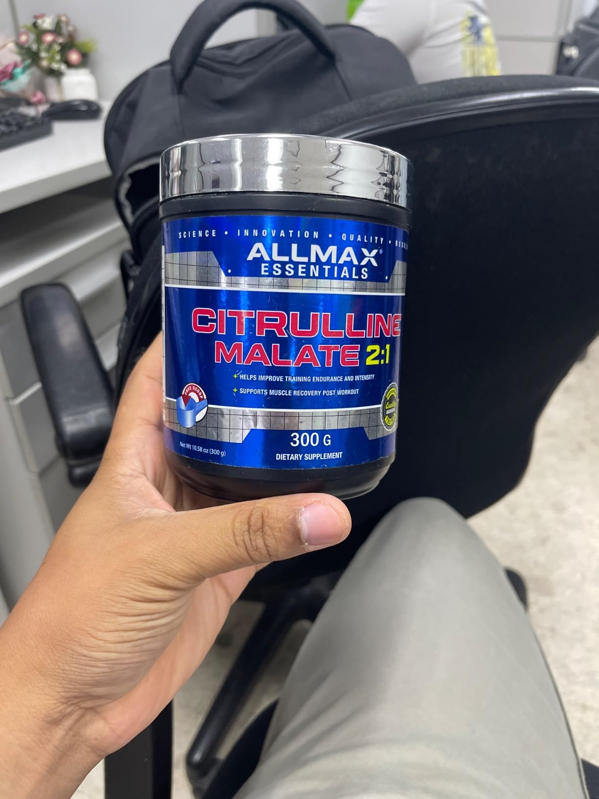ALLMAX Essentials, Citrulline Malate 2:1, 10.58 oz (300 g) customer photo 1