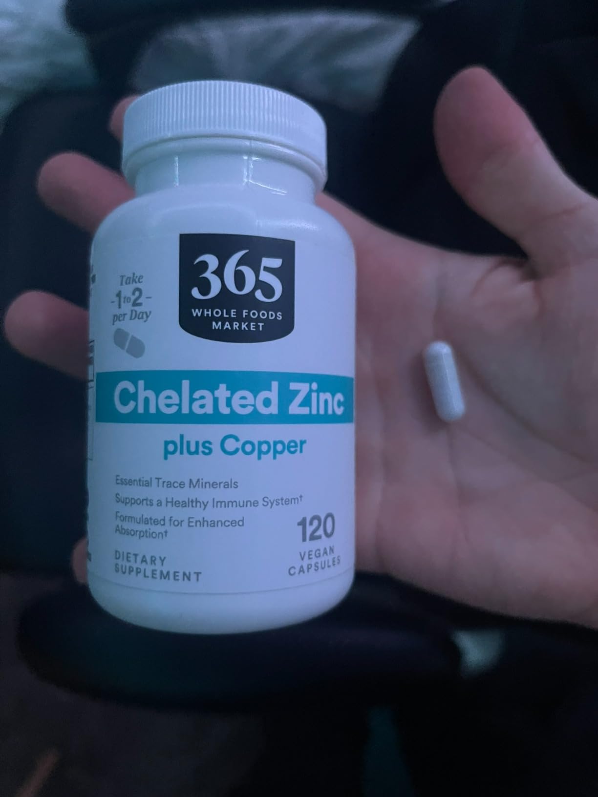 365 by Whole Foods Market, Chelated Zinc plus Copper, 120 Count customer photo 1