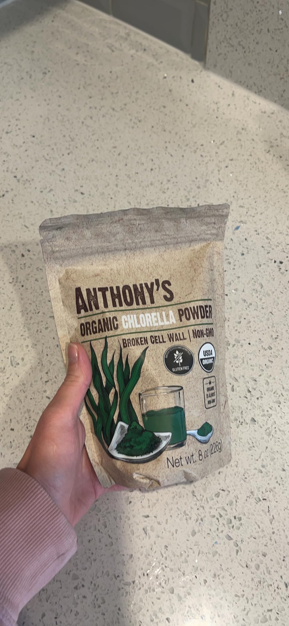 Anthony's Organic Chlorella Powder, 8 oz, Non GMO, Gluten Free, Broken Cell Wall customer photo 1