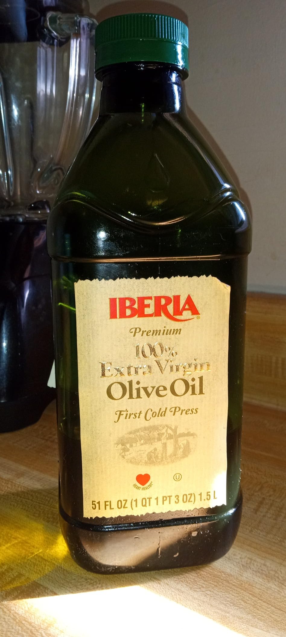 Iberia Extra Virgin Olive Oil,(Spanish Extra Virgin Olive Oil, First Cold Pressed, Kosher), 51 Fl Oz customer photo 1