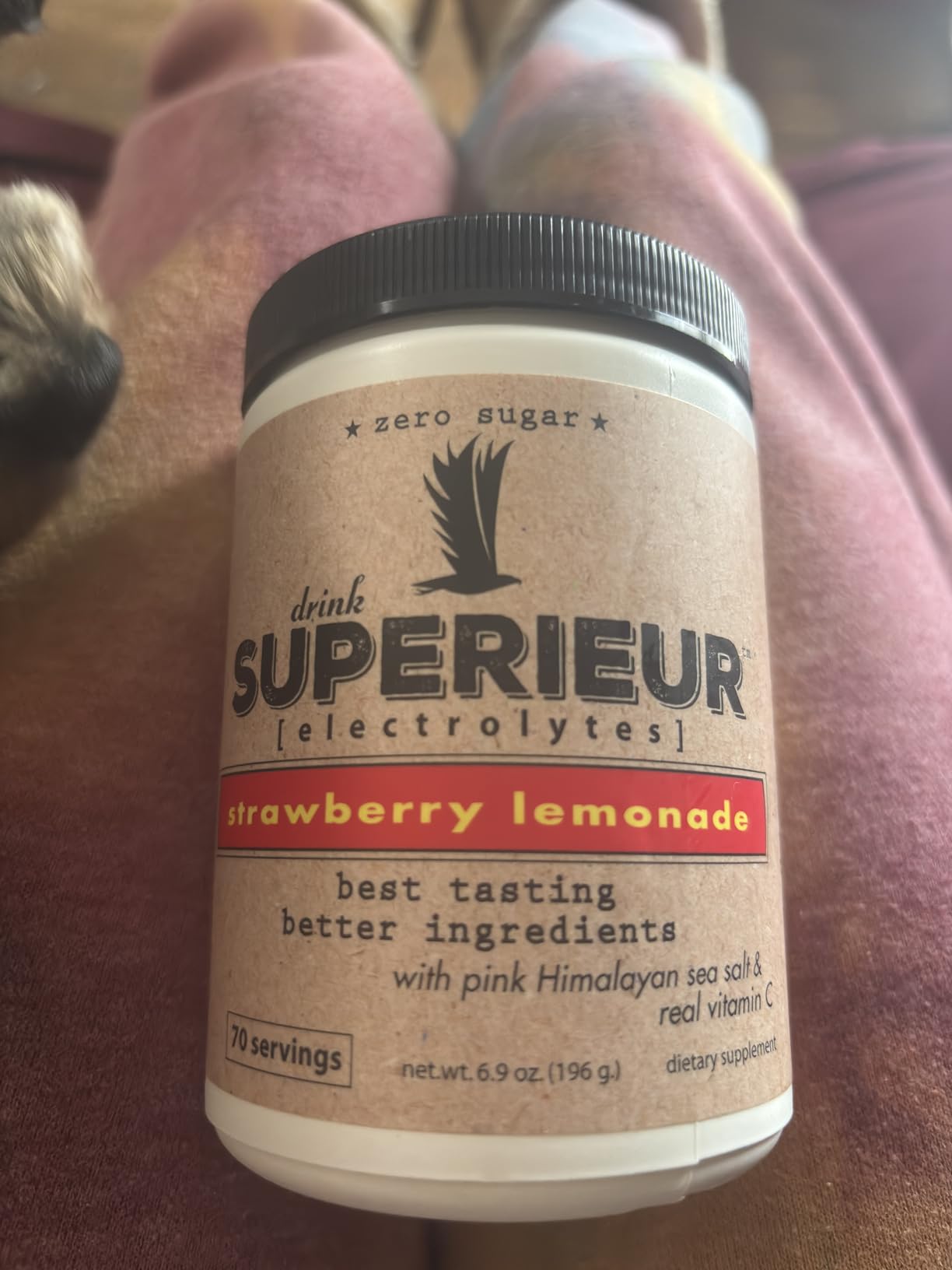 Superieur Electrolytes - Plant Based Electrolyte Supplement w/Sea Minerals for Hydration & Recovery - Keto Friendly, Non-GMO, Zero Sugar, Vegan Healthy Sports Drink Powder - Watermelon (70 Servings) customer photo 1