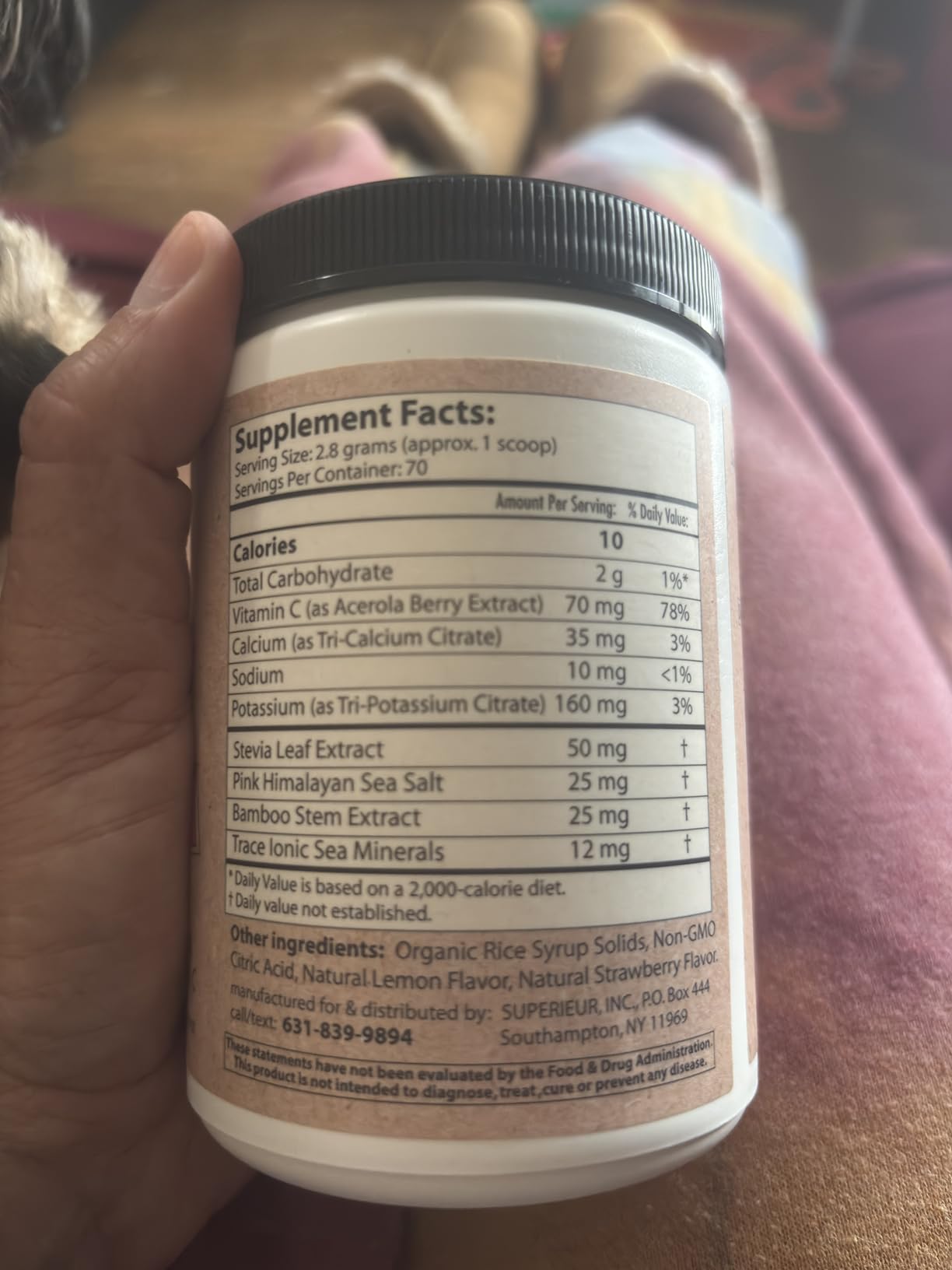 Superieur Electrolytes - Plant Based Electrolyte Supplement w/Sea Minerals for Hydration & Recovery - Keto Friendly, Non-GMO, Zero Sugar, Vegan Healthy Sports Drink Powder - Watermelon (70 Servings) customer photo 2