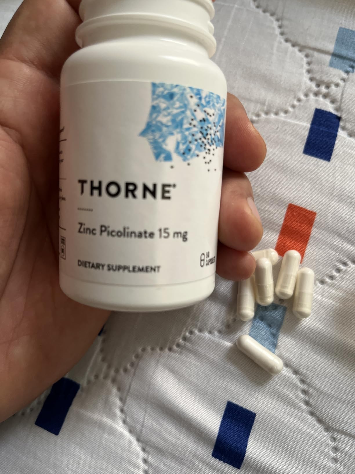 THORNE Zinc Picolinate 15 mg - Highly Absorbable Zinc Supplement - Supports Immune System, Eye, Skin & Reproductive Health - 60 Capsules customer photo 1