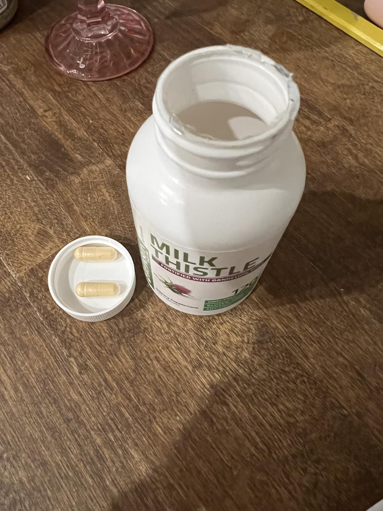 Bronson Milk Thistle Silymarin Marianum & Dandelion Extract Liver Health Support, Antioxidant Support, Detox, 120 Capsules customer photo 2