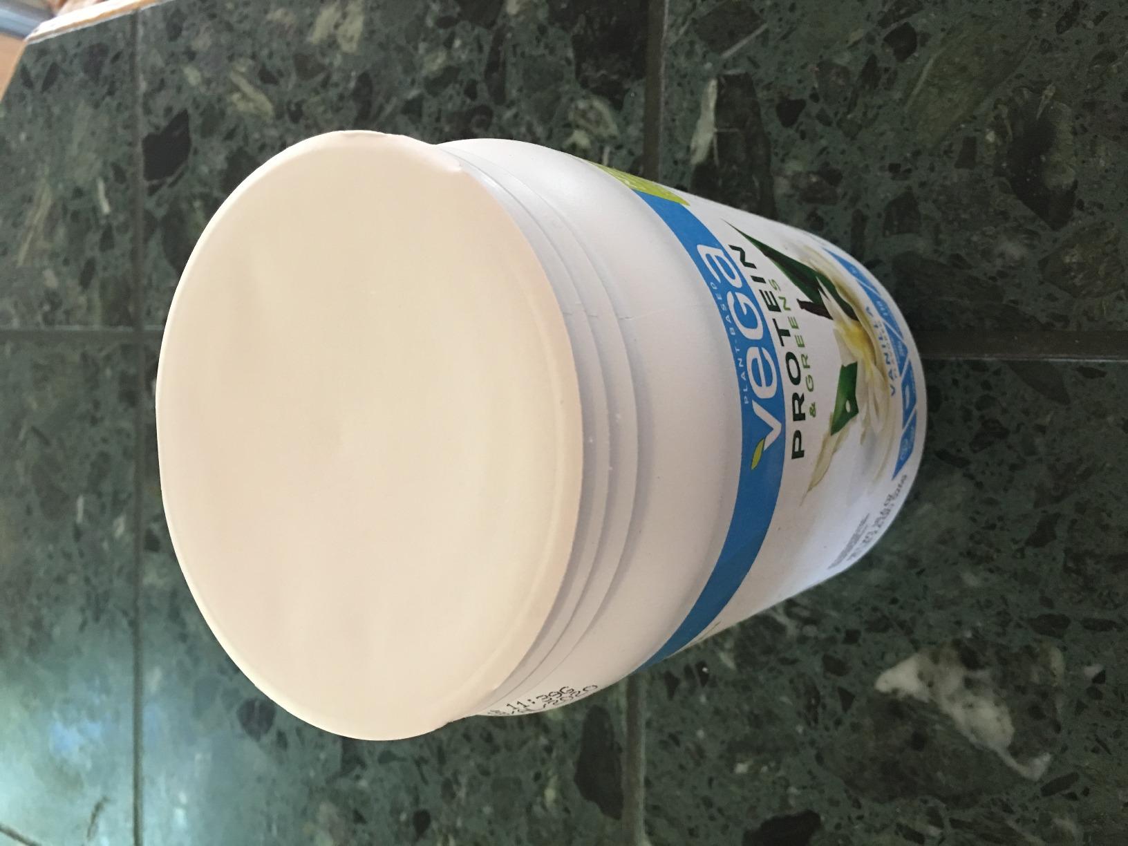 Vega Premium Protein + Supergreens, Creamy Vanilla - 20g Vegan Protein, Dairy & Gluten Free, 26.9 oz (25 Servings) customer photo 1