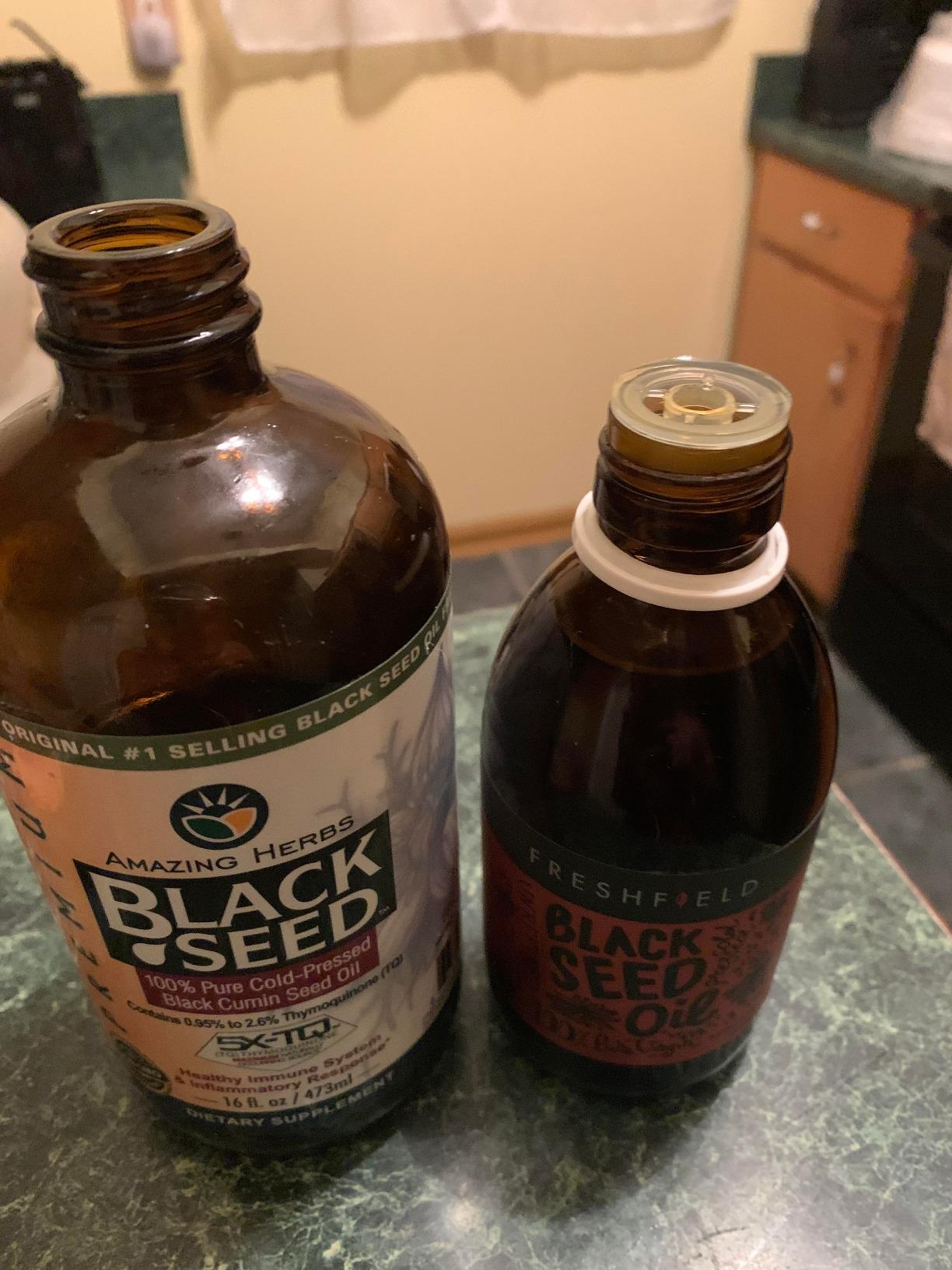 Freshfield Black Seed Oil, Tested Cold Pressed Nigella Sativa, High Thymoquinone (min 1.6%) and p-Cymene, Ultra Strength, Vegan, 100% Pure and Natural Black Cumin Seed Oil Supplement, 8oz Liquid customer photo 2