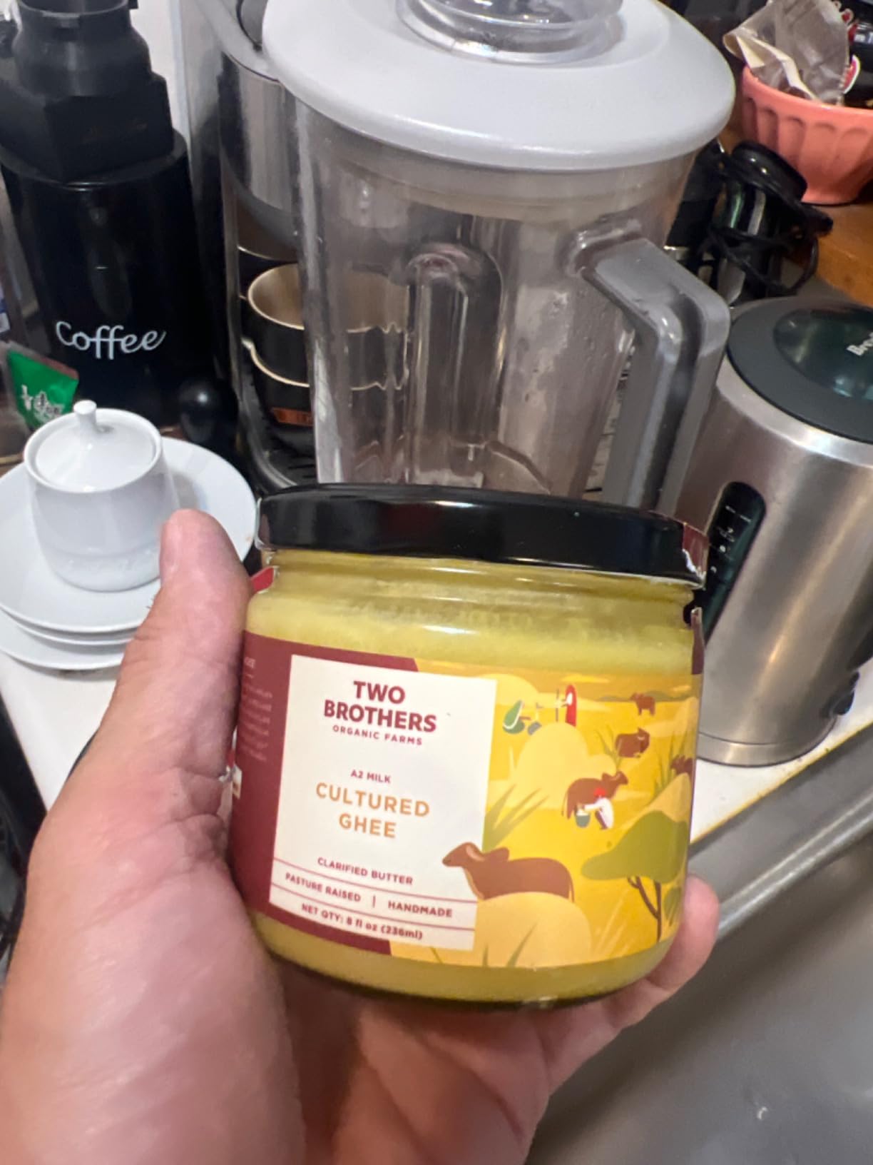 A2 Ghee Butter Grass Fed from Gir Cow | Gut Friendly | Healthy Butter Alternative | Non-GMO, Lactose-Free, Keto Friendly - 16 Oz from Two Brothers India Farms customer photo 2