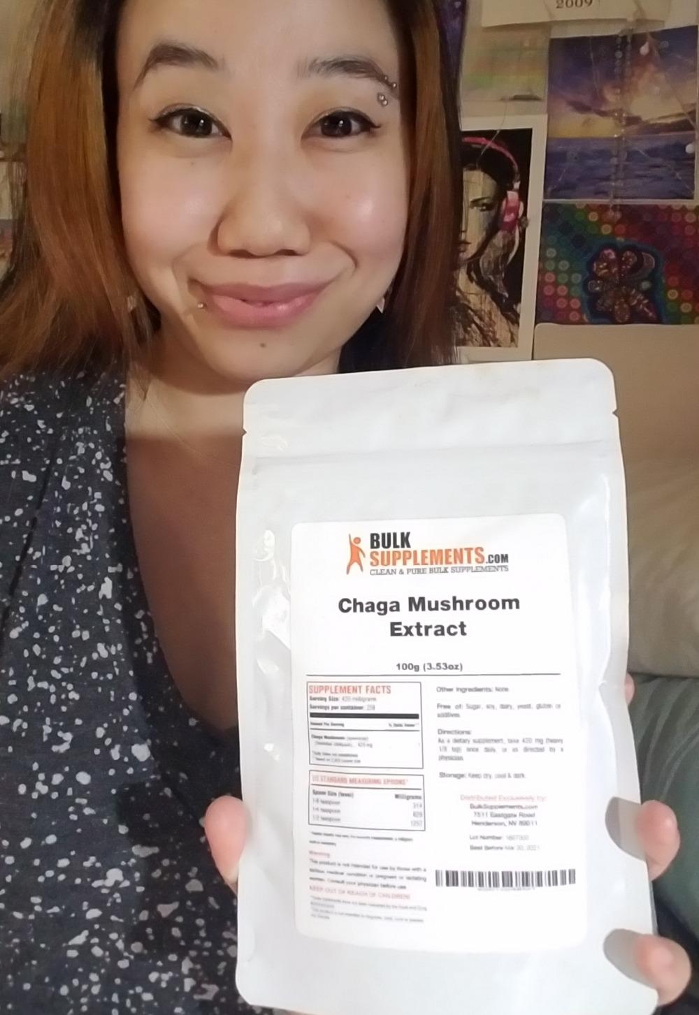 BulkSupplements.com Organic Chaga Mushroom Extract Powder - Chaga Powder, Mushroom Supplement - Gluten Free, 1g per Serving, 250g (8.8 oz) (Pack of 1) customer photo 1