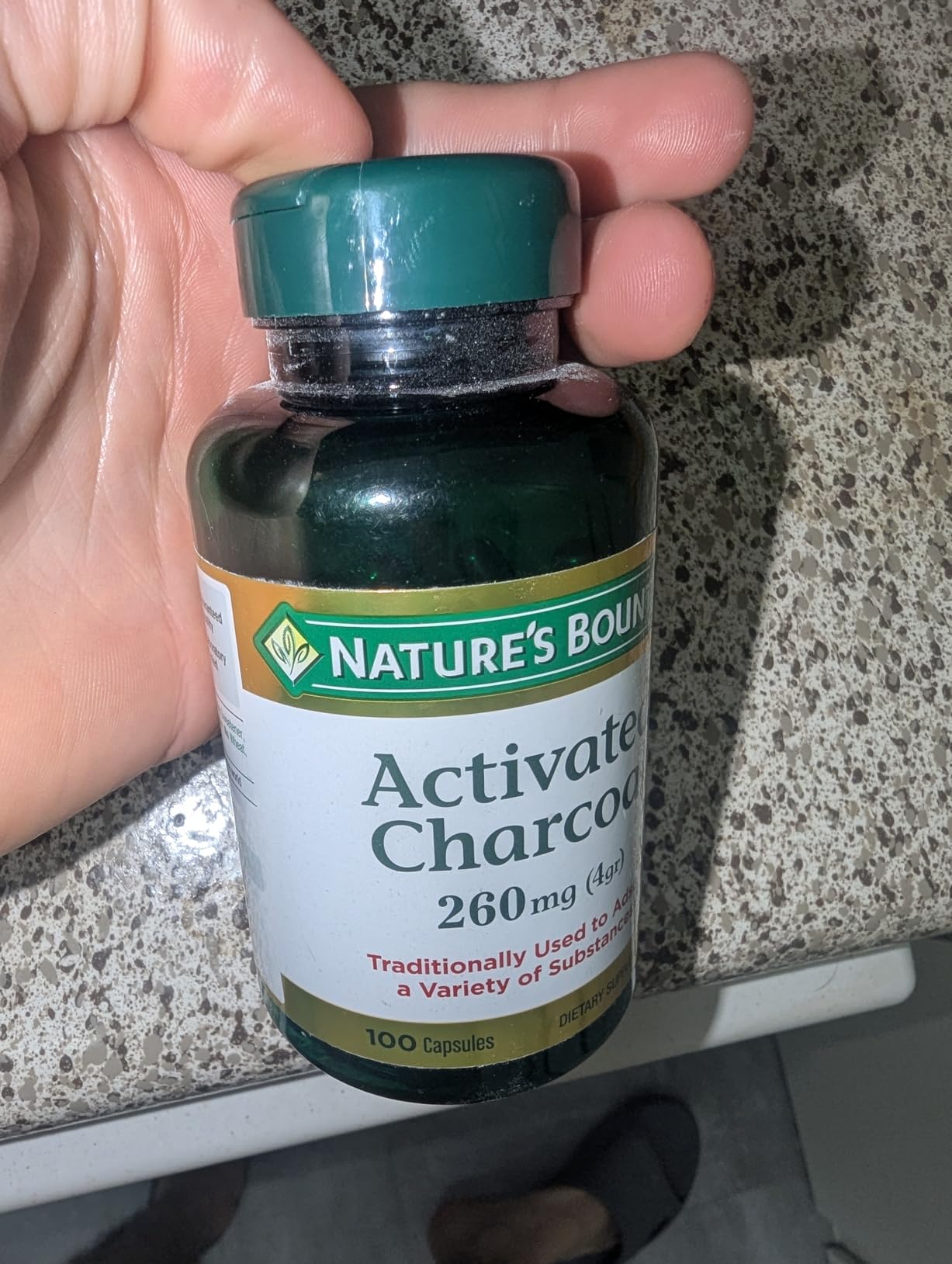Nature's Bounty Activated Charcoal 260 mg, 100 Capsules, Dietary Supplement to Support a Healthy Lifestyle customer photo 1