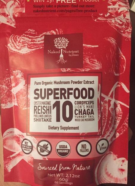 USDA Organic 10 Mushroom Supplement Powder, Focus & Immune Support | 100% Fruiting Body, Lions Mane, Cordyceps, Reishi Mushroom, Chaga, Turkey Tail, Mushroom Coffee addin - NO Grain Filler 60 servings customer photo 1