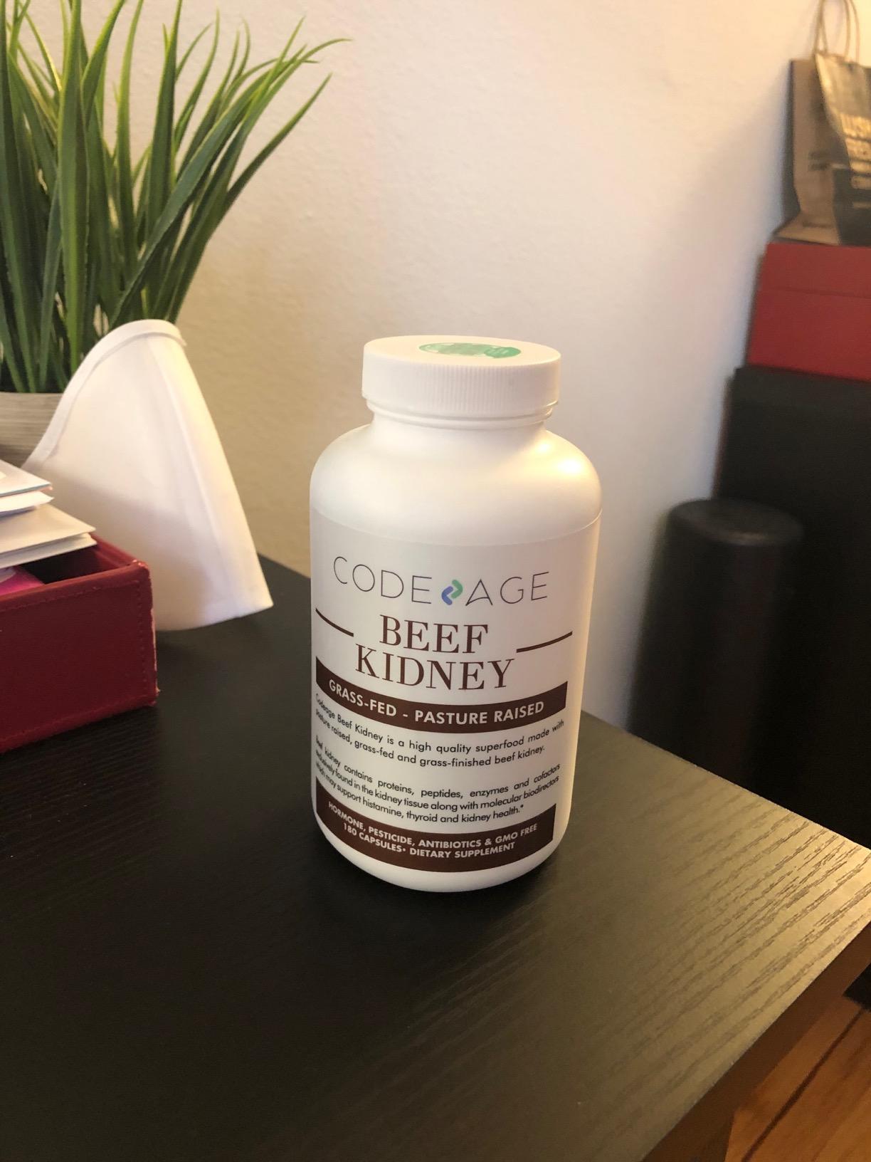 Codeage Grass Fed Beef Kidney Supplement - Freeze Dried, Non-Defatted, Desiccated Glandulars Nutrition Bovine Pills - Pasture Raised Beef Vitamins - Non-GMO - 180 Capsules customer photo 1