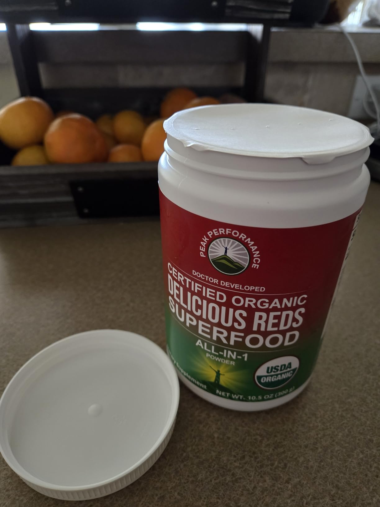 Peak Performance Organic Reds Superfood Powder, Best Tasting Red Juice Super Food w/ 25+ All Natural Ingredients & Polyphenols, Vital for Max Energy and Detox - Raspberry, Elderberry, Beetroot customer photo 1