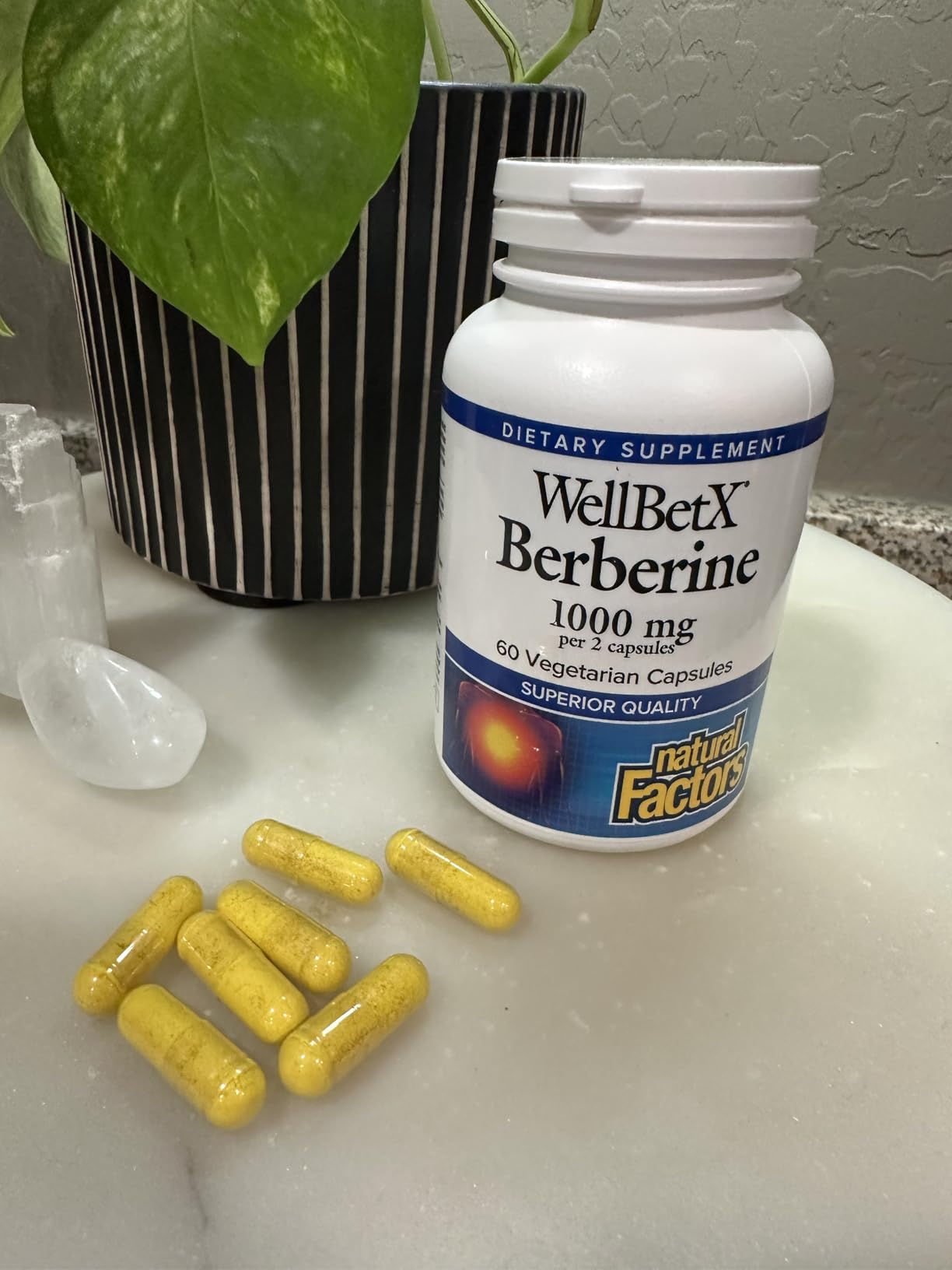 Natural Factors WellBetX Berberine - Daily Supplement Supports Metabolic Health - Formula Supports Healthy Heart - Gluten-Free & Vegan - 120 Vegetarian Capsules (120 Servings) customer photo 1