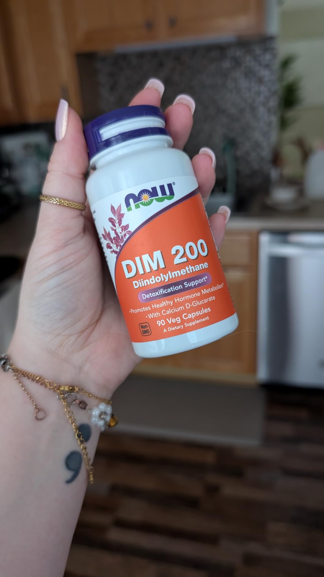 NOW Foods Supplements, DIM 200 (Diindolylmethane) with Calcium D-Glucarate, 90 Veg Capsules customer photo 1