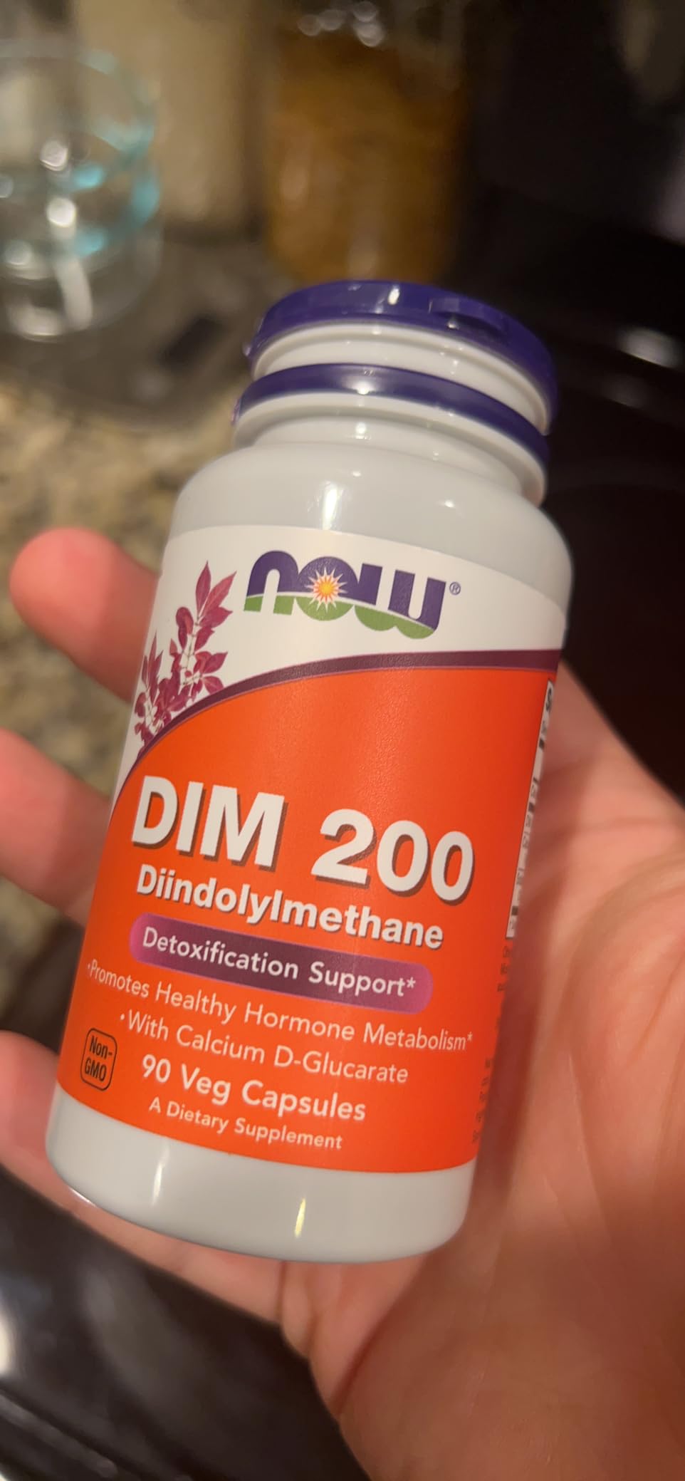NOW Foods Supplements, DIM 200 (Diindolylmethane) with Calcium D-Glucarate, 90 Veg Capsules customer photo 2