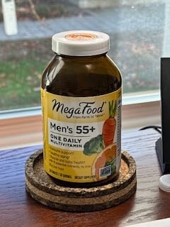 MegaFood Multivitamin for Men 55+ One Daily Mens Multivitamins, Methylated B12, Vitamin D3, C & Zinc - Healthy Aging, Bone & Muscle Health & Immune Support - Vegetarian - 120 Tablets customer photo 1