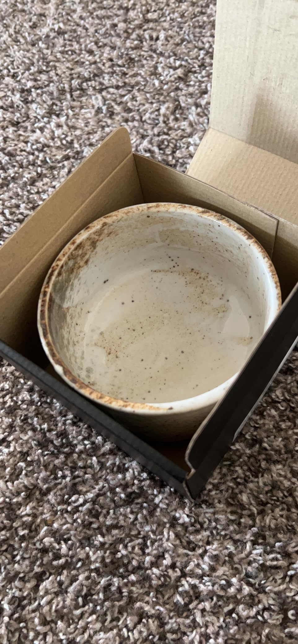 Japanese Handcrafted Matcha Tea Bowl Beige, Matcha Tea Cup Ceremony, Authentic Pottery, Yuki Shino Chawan customer photo 1