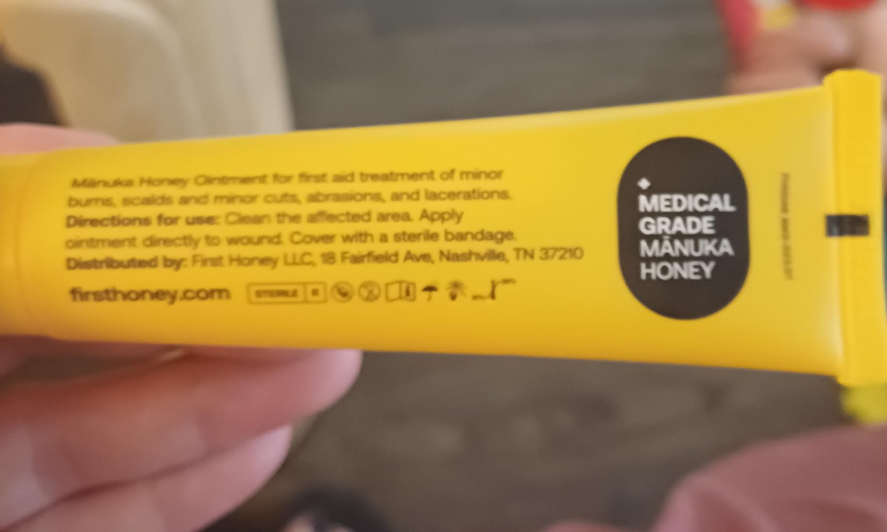 First Honey Wound Healing Ointment [1oz - 28.4g] | 100% Active Leptospermum | Fast Relief & Skin Repair | Manuka Honey from New Zealand | Antibiotic Free Burn Care, Scar Gel, Dressing Aid customer photo 2