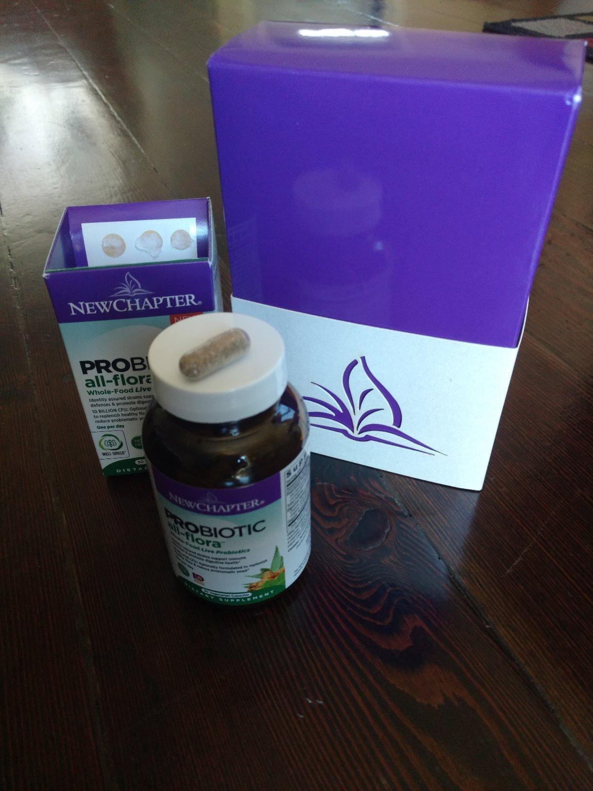 New Chapter All-Flora Probiotic for Advanced Digestion & Complete Gut Health with Prebiotics + Postbiotics, Clinical-Strength Strains, 100% Vegetarian, Non-GMO, Shelf Stable - 30 ct (1 Month Supply) customer photo 1