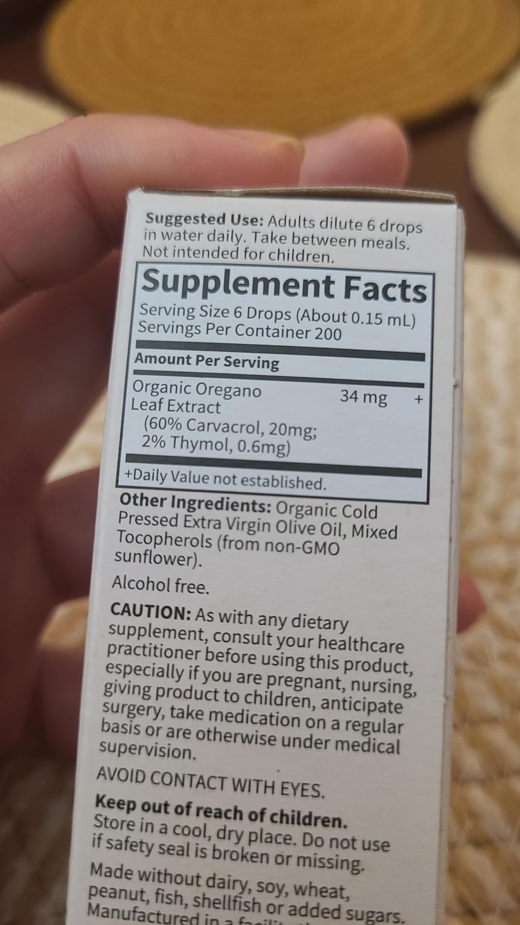 Garden of Life Organics Oil of Oregano Seasonal Drops 1fl oz (30 mL) Liquid, Concentrated Plant Based Immune Support - Alcohol-Free, Organic, Non-GMO, Vegan & Gluten Free Herbal Supplements customer photo 2