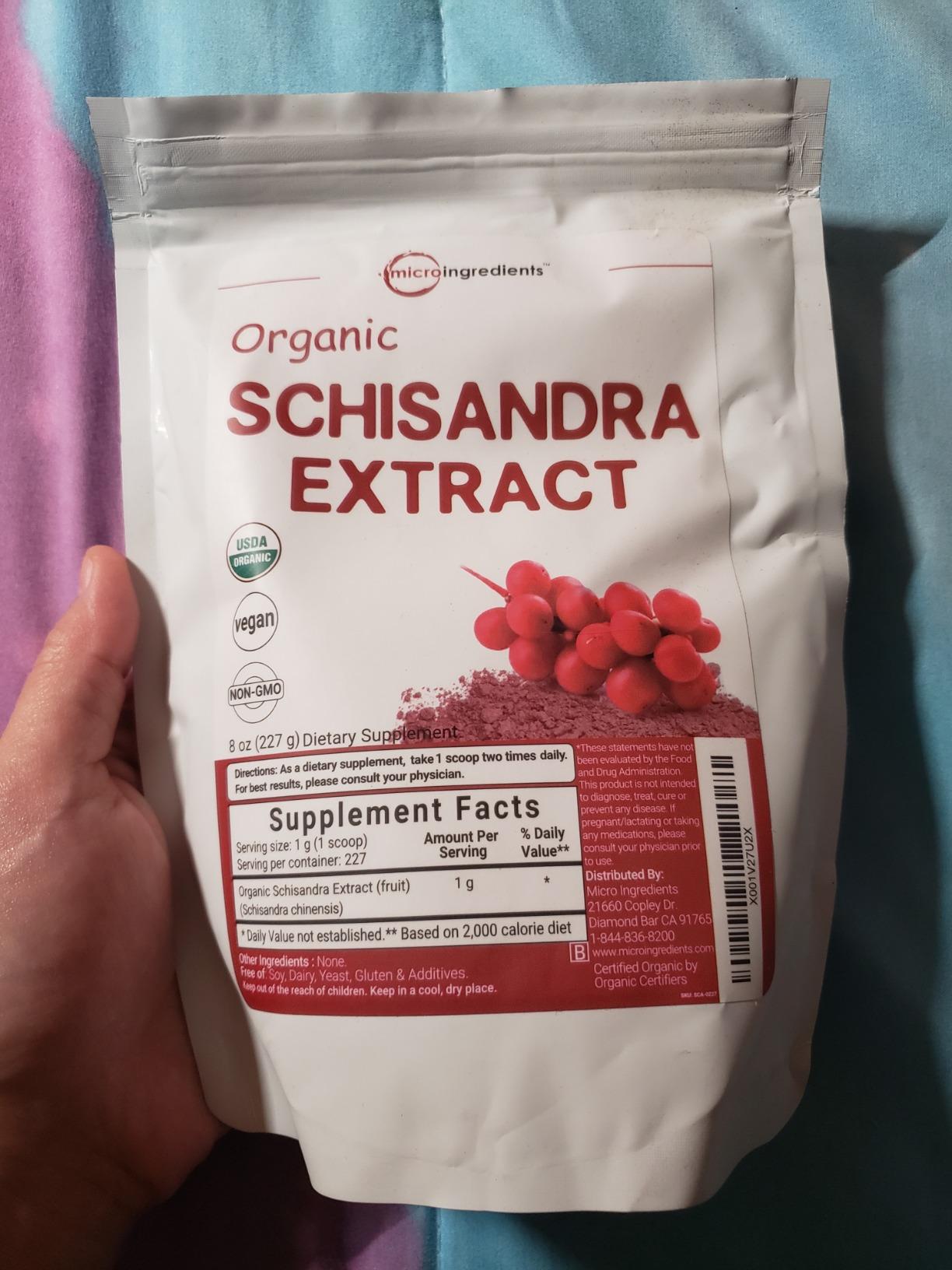 Organic Schisandra Extract Powder, 8 Ounce, Traditional Adaptogen and Filler Free, Pure Schisandra Supplement, Supports Liver Detox and Cognitive Health, No GMOs customer photo 1