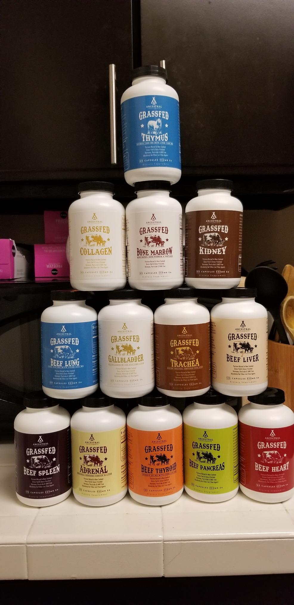 Ancestral Supplements Grass Fed Beef Living Collagen Nutritional Powder Supplement, 3000mg, Promotes Healthier, Younger Looking Skin, Hair, Nails and Joints, Type II, 180 Capsules customer photo 2