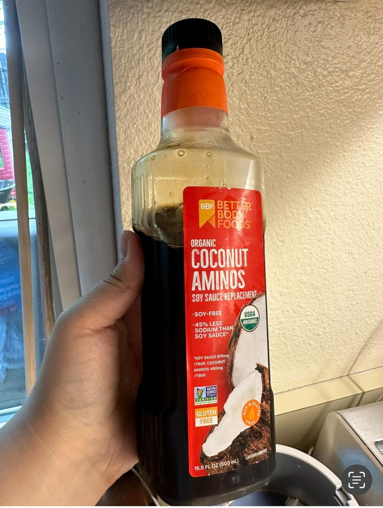BetterBody Foods Organic Coconut Aminos, Soy Sauce Alternative, Gluten Free, Soy Free, Non-GMO, 16.9 Ounces customer photo 1