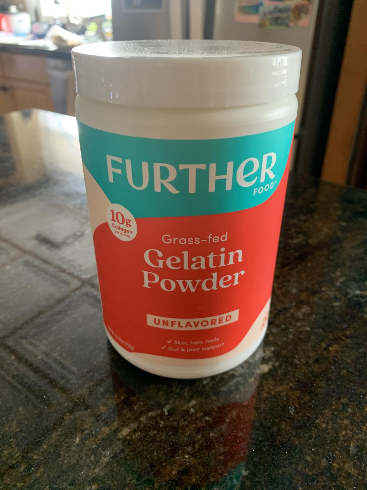 Further Food Premium Gelatin Powder - Unflavored, Grass-Fed & Pasture-Raised Beef Hide, Non-GMO, Sugar-Free, Keto & Paleo Friendly, 15.87 oz customer photo 1