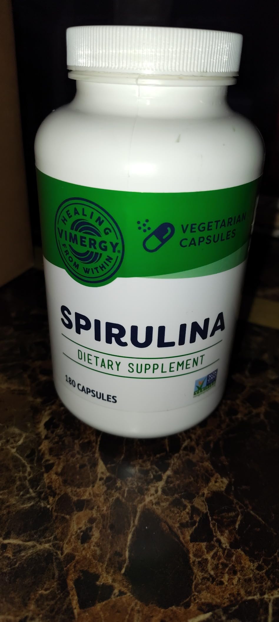 Vimergy Spirulina Powder - Concentrated Plant Protein Supports Immune Health & Cardiovascular Function - Vegan, Kosher, Gluten-Free - 250g customer photo 1