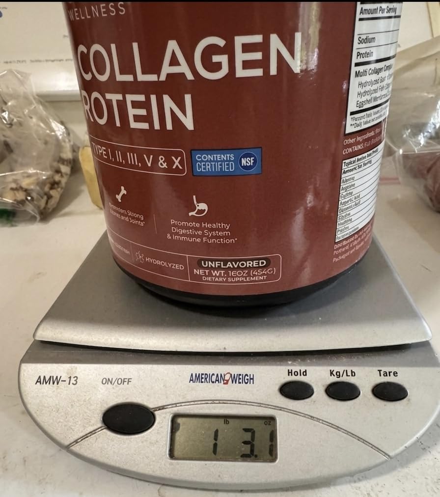 Wholesome Wellness Premium Multi Collagen Peptides Protein Powder for Women and Men, 5 Types of Hydrolyzed Collagen, Grass-Fed, Non-GMO & Unflavored, Pure Protein for Youthful Skin & Joint Recovery customer photo 2