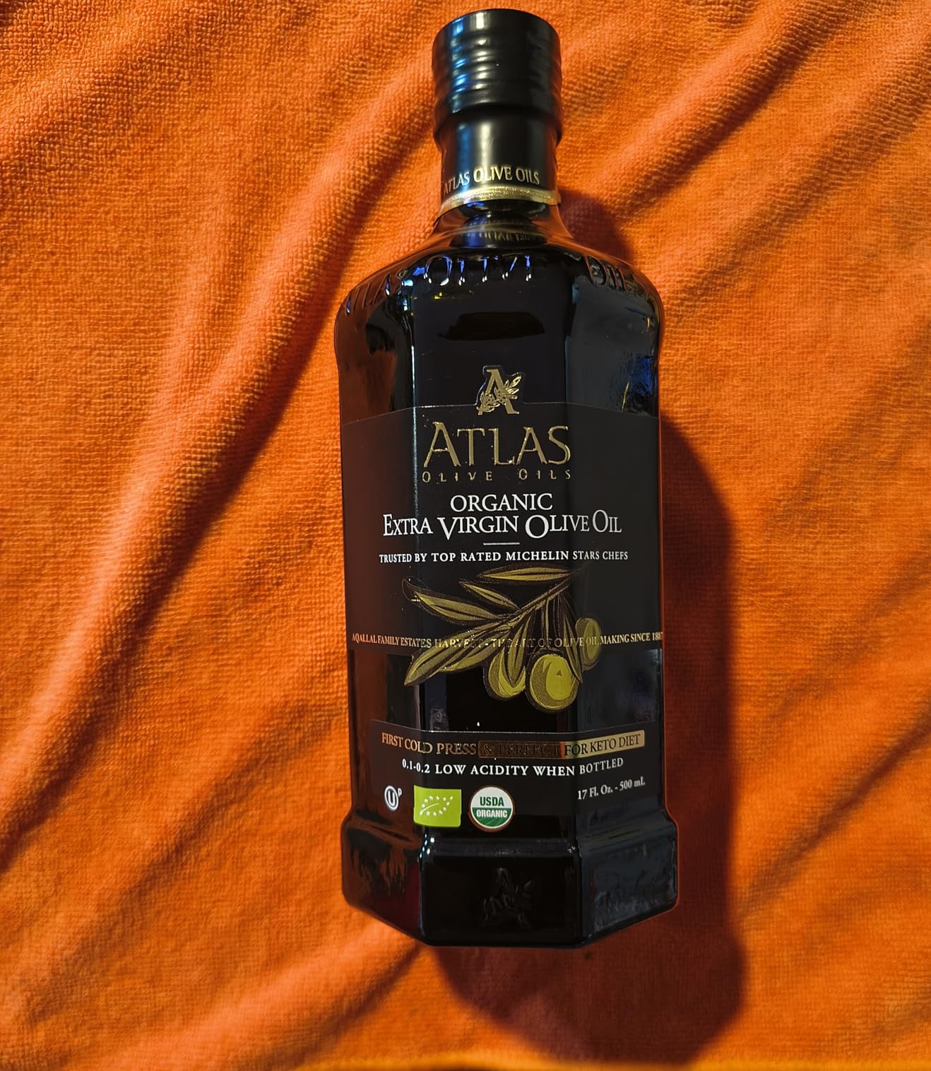 Atlas 1 LT Cold Press Extra Virgin Olive Oil with Polyphenol Rich from Morocco | Newly Harvested Unprocessed from One Single Family Farm | Moroccan Organic EVOO Trusted by Award-Winning Chefs customer photo 1