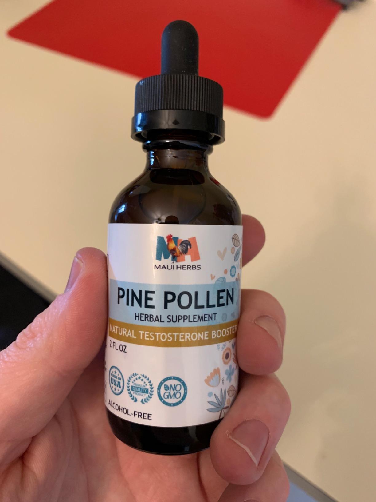 BIO KRAUTER Pine Pollen for Men's Support - Pure & Vegan Pine Pollen Tincture 685 mg per Serving 4 Fl.Oz 56-Day Supply - Immune Support Supplement & Antioxidants - Alcohol & Sugar Free customer photo 2