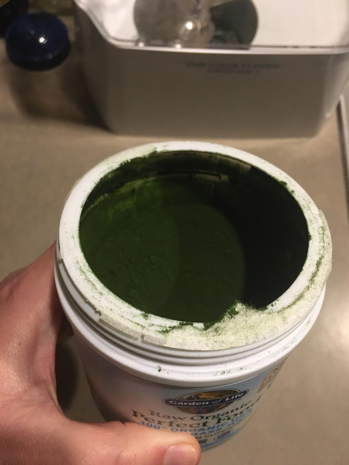 Garden of Life Raw Organic Perfect Food 100% Organic USA Wheat Grass Juice - Juiced Green Superfood Greens Powder, 60 Servings - Stevia-Free, Non-GMO, Vegan, Gluten Free Whole Food Dietary Supplement customer photo 2
