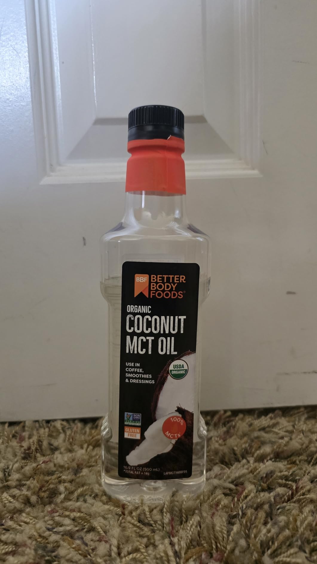 BetterBody Foods Organic Coconut MCT Oil - Energy Boosting - Keto-Friendly - C8 & C10 - Gluten Free - 16.9 oz customer photo 2