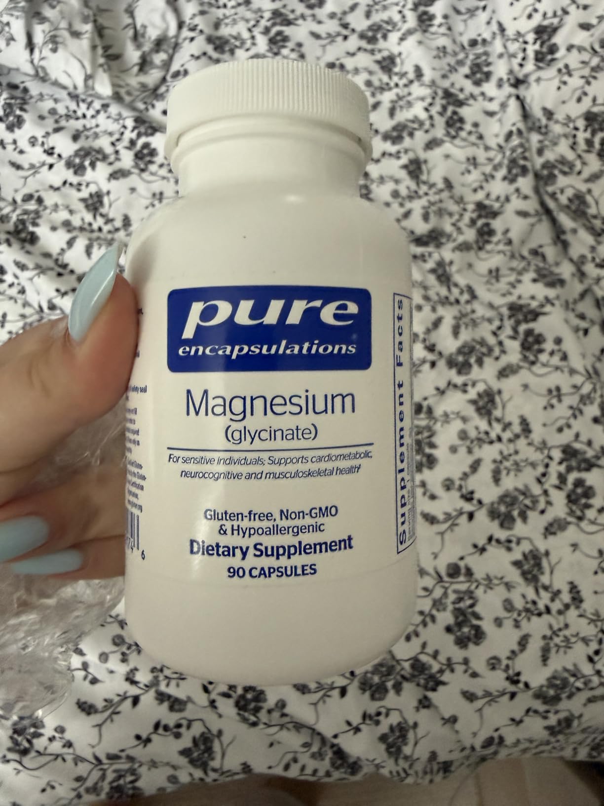 Pure Encapsulations Magnesium (Glycinate) - Supplement to Support Stress Relief, Sleep, Heart Health, Nerves, Muscles, and Metabolism - 90 Capsules customer photo 2
