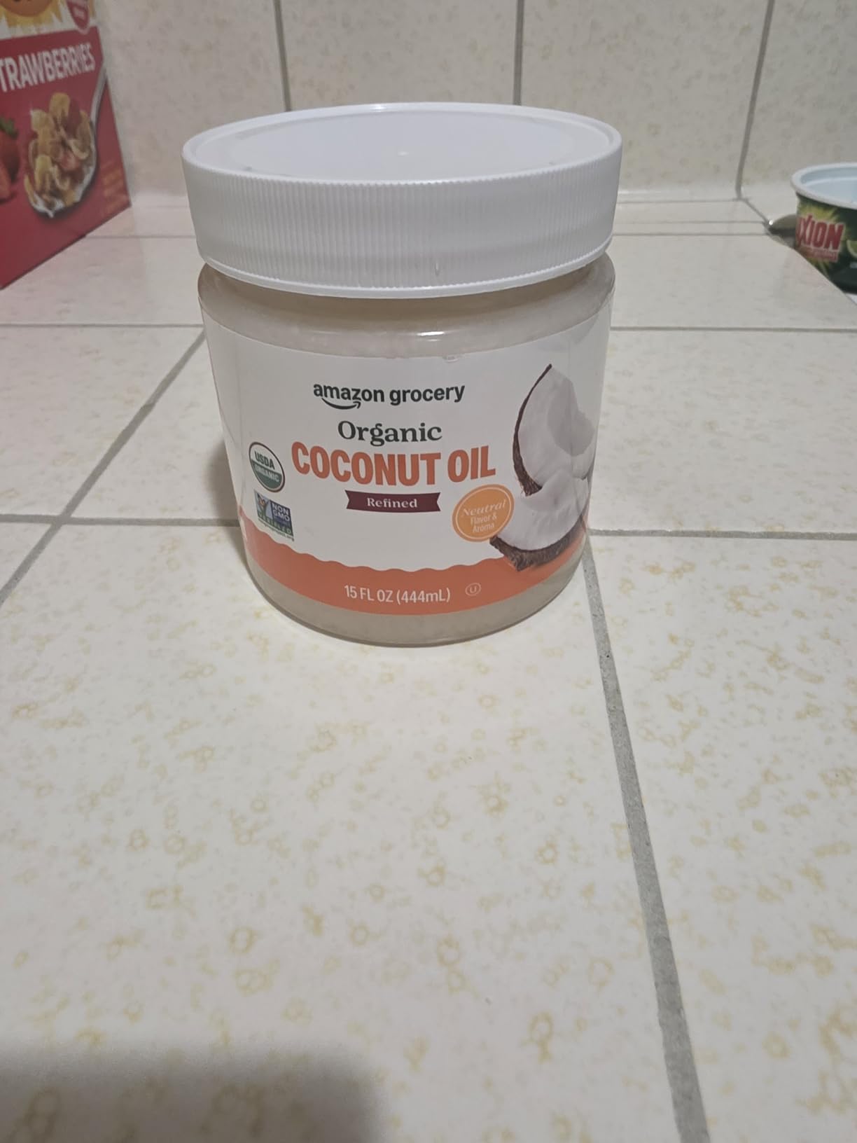 Amazon Grocery, Organic Virgin Coconut Oil, 15 Fl Oz customer photo 1