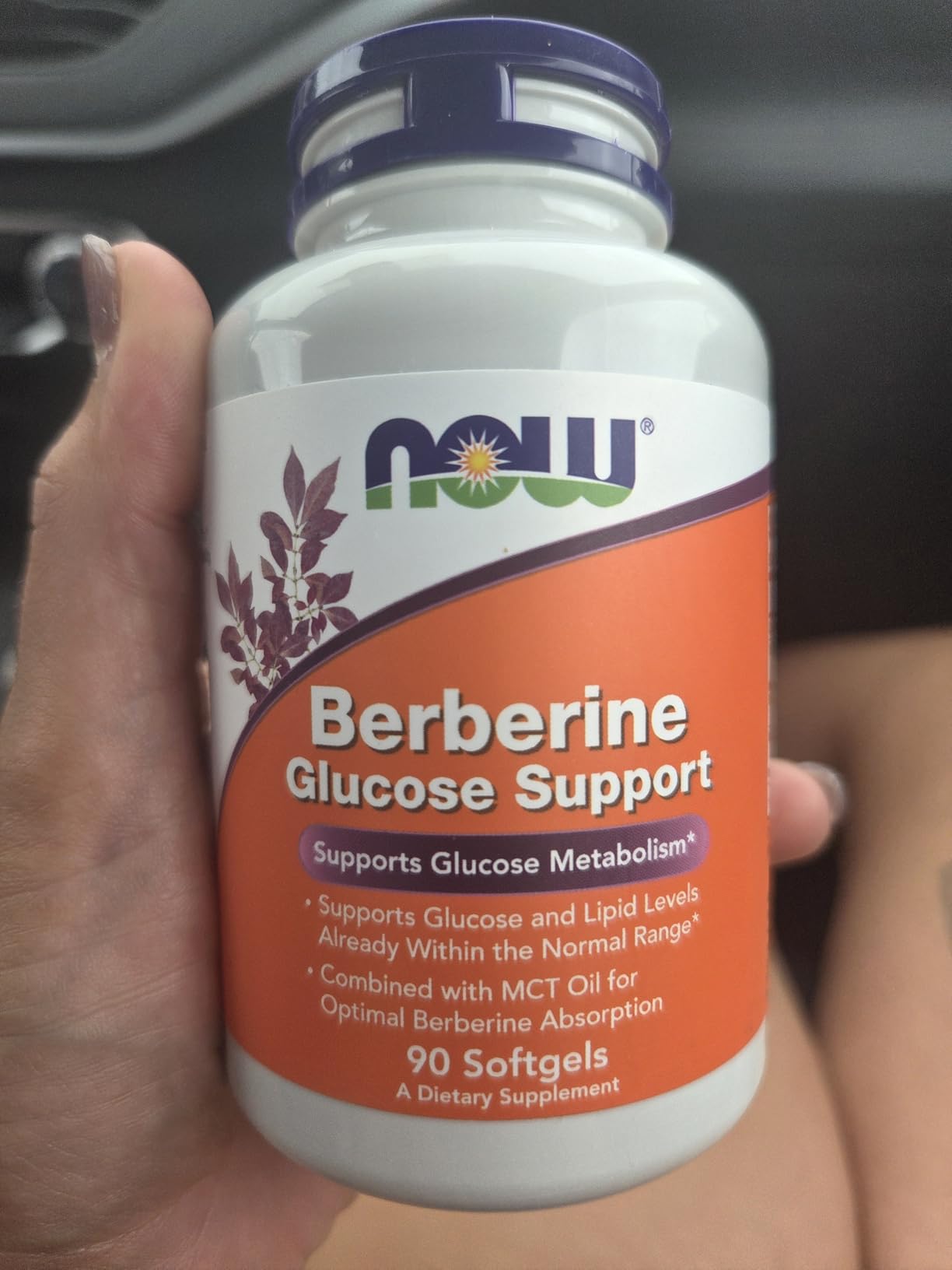 NOW Foods Supplements, Berberine Glucose Support, Combined with MCT Oil for Optimal Berberine Absorption, 90 Softgels customer photo 1