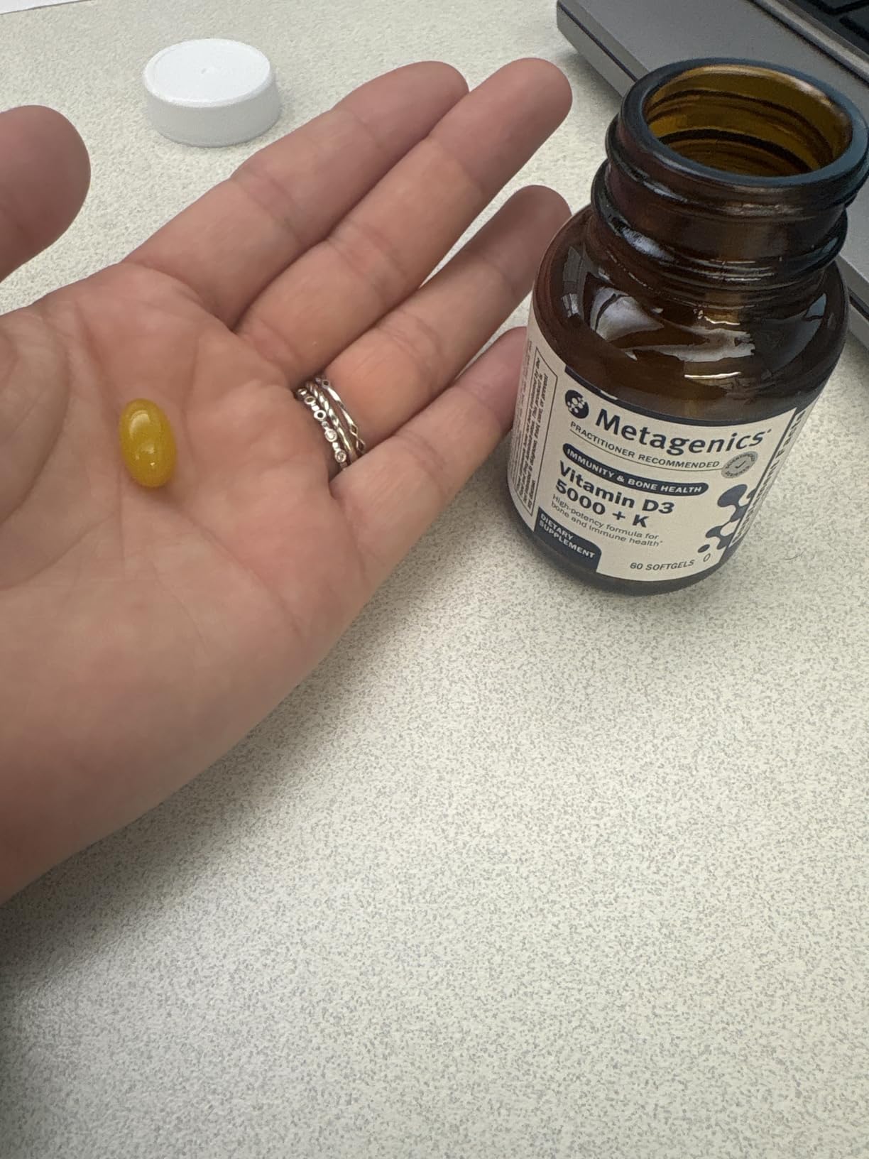 Metagenics Vitamin D3 and Vitamin K2 5,000 IU with MK-7 - Vitamin D3 with K2 for Immune Support, Bone & Heart Health - Non-GMO, Gluten-Free - 60 Softgels customer photo 2