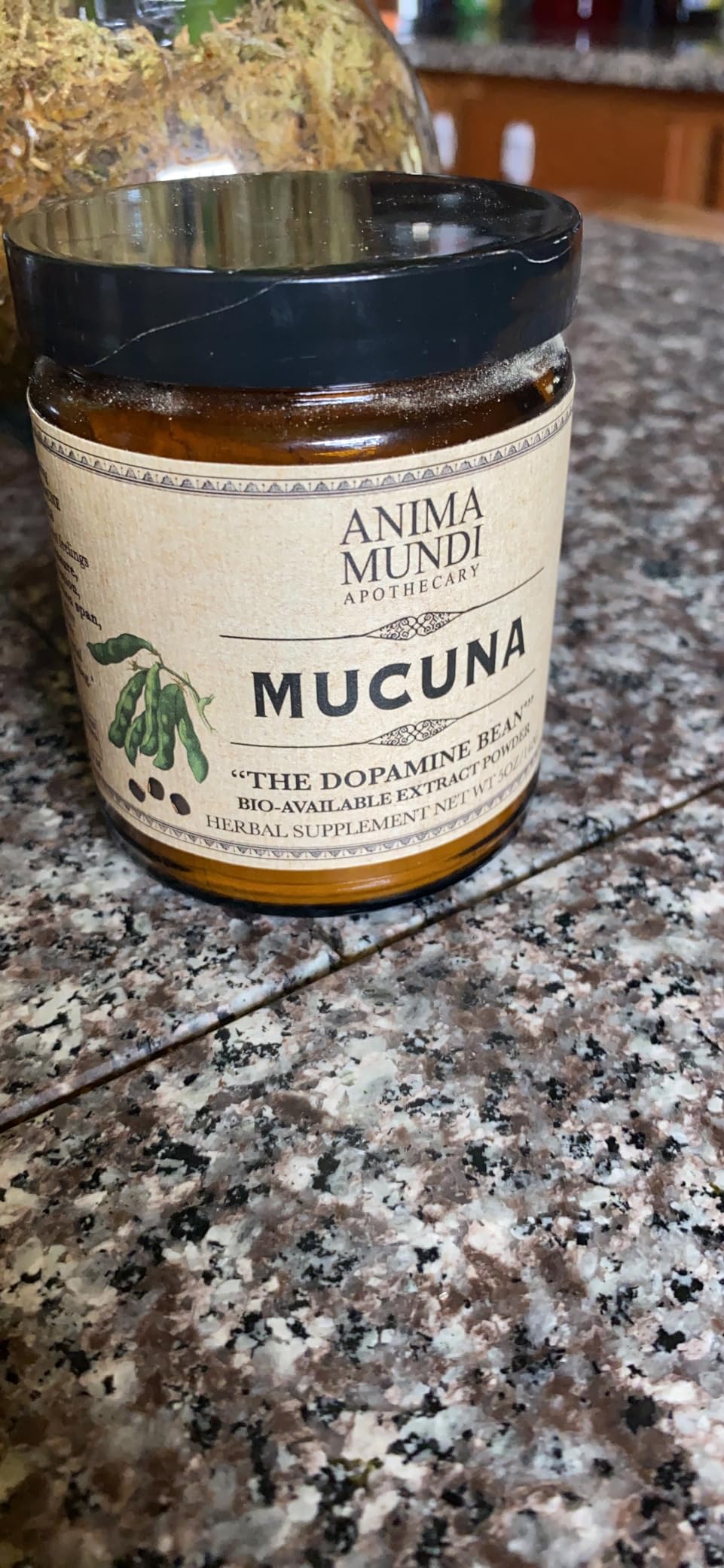 Anima Mundi Apothecary Mucuna Powder - Adaptogenic Mood Support Supplement Powder - Mucuna Mood Booster Powder - Add to Coffee, Tea & More to Promote Positive Mood (5oz / 142g) customer photo 1