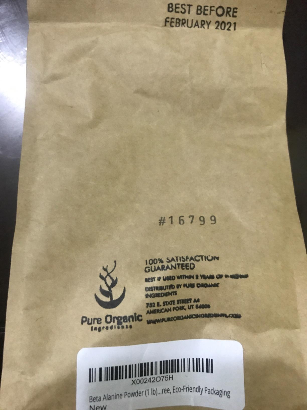 Pure Original Ingredients Beta Alanine Powder (1lb) Non-GMO, Non-Essential Amino Acid customer photo 2