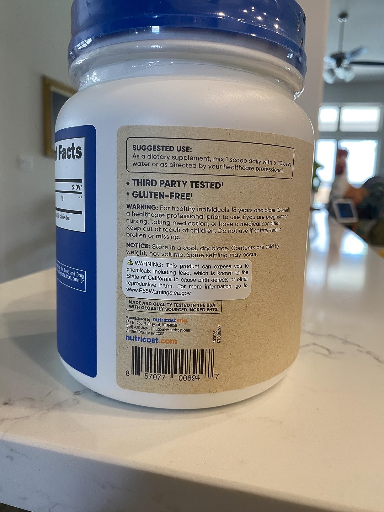 Nutricost Organic Alfalfa Powder 1LB - USDA Certified 100% Organic, Vegetarian, Non-GMO, Gluten Free customer photo 2