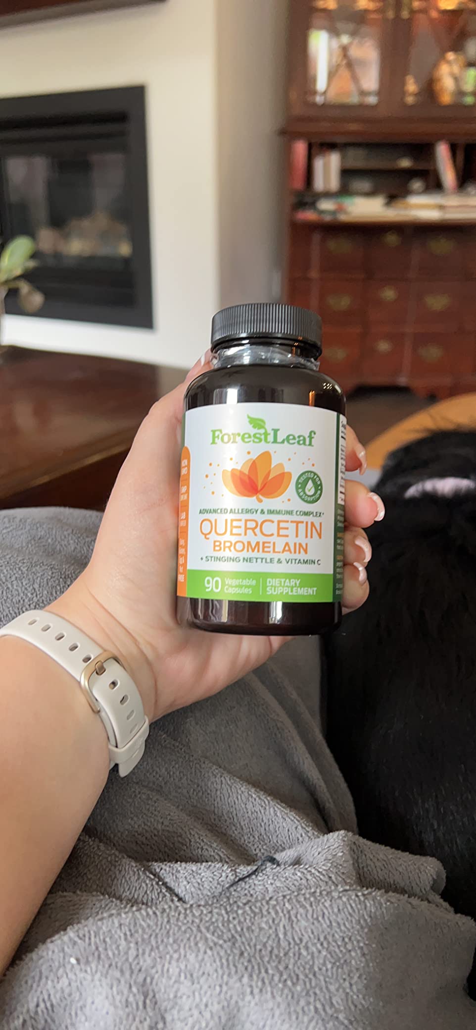 ForestLeaf Quercetin with Bromelain 1350mg - Blend with Vitamin C & Stinging Nettle Supplement, Quercetin 500mg Capsules, Non-GMO Gluten Free, Natural Function, 90 Veggie Caps customer photo 1