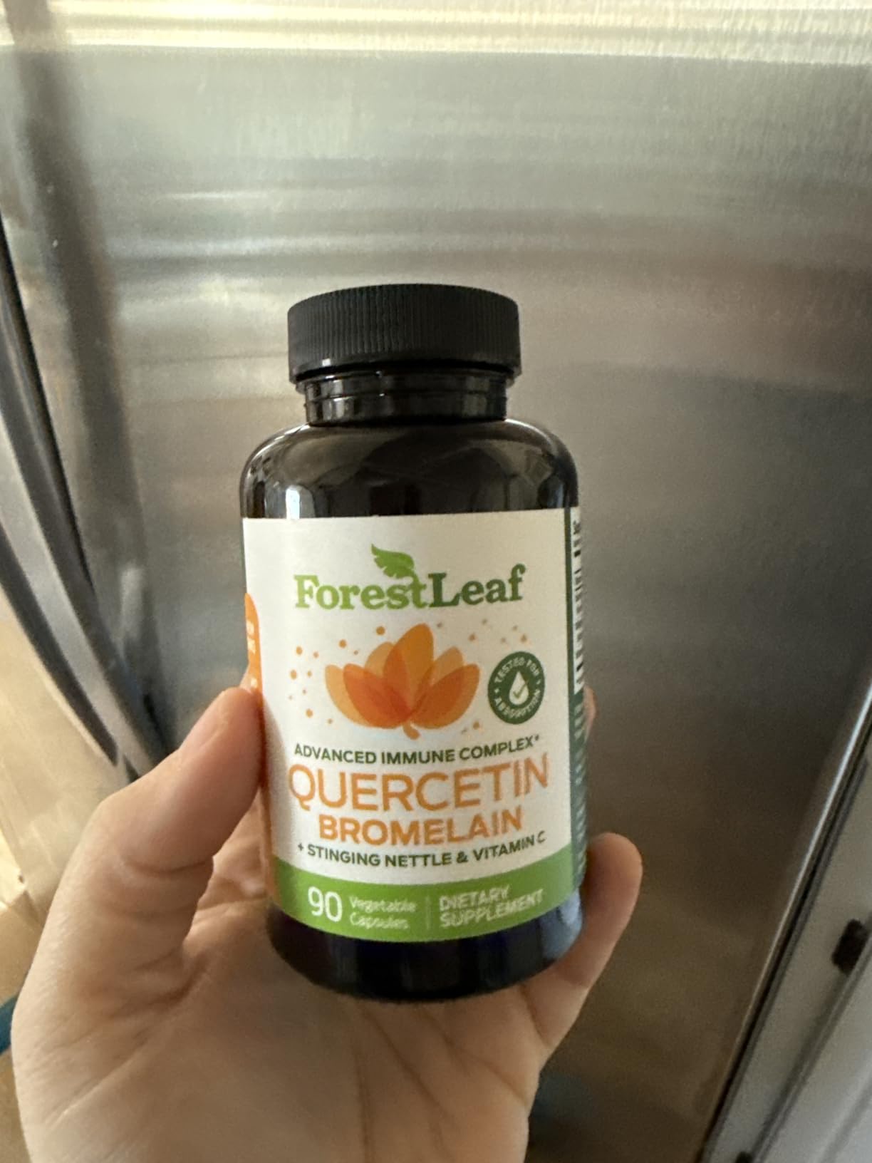 ForestLeaf Quercetin with Bromelain 1350mg - Blend with Vitamin C & Stinging Nettle Supplement, Quercetin 500mg Capsules, Non-GMO Gluten Free, Natural Function, 90 Veggie Caps customer photo 2