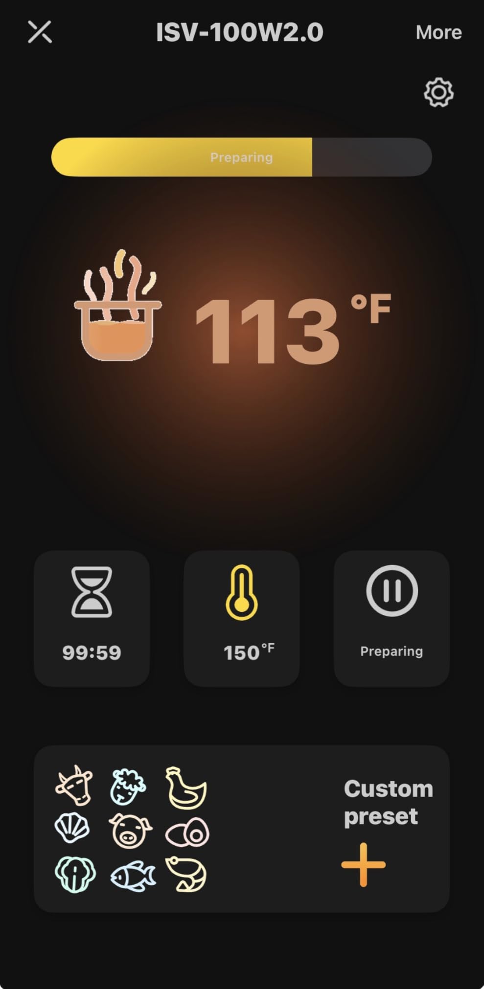INKBIRD WIFI Sous Vide Cooker ISV-100W, 1000 Watts Sous Vide Machine Immersion Circulator with 14 Free Preset Recipes on APP & Calibration Function, Thermal Immersion, Fast-Heating with Timer customer photo 2