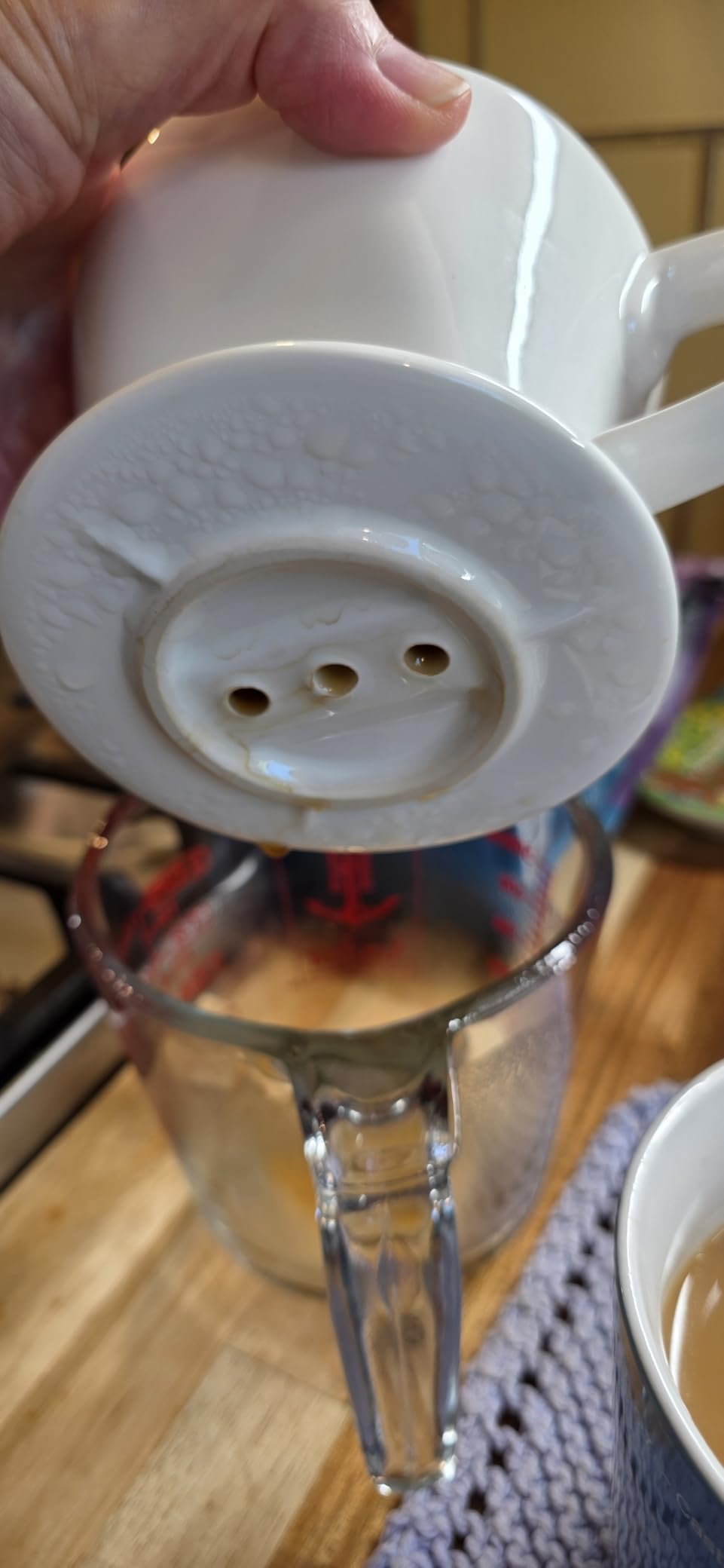 DOWAN Pour Over Coffee Maker, Non-Electric Pour Over Coffee Dripper, Single Cups Porcelain Slow Brewing customer photo 1
