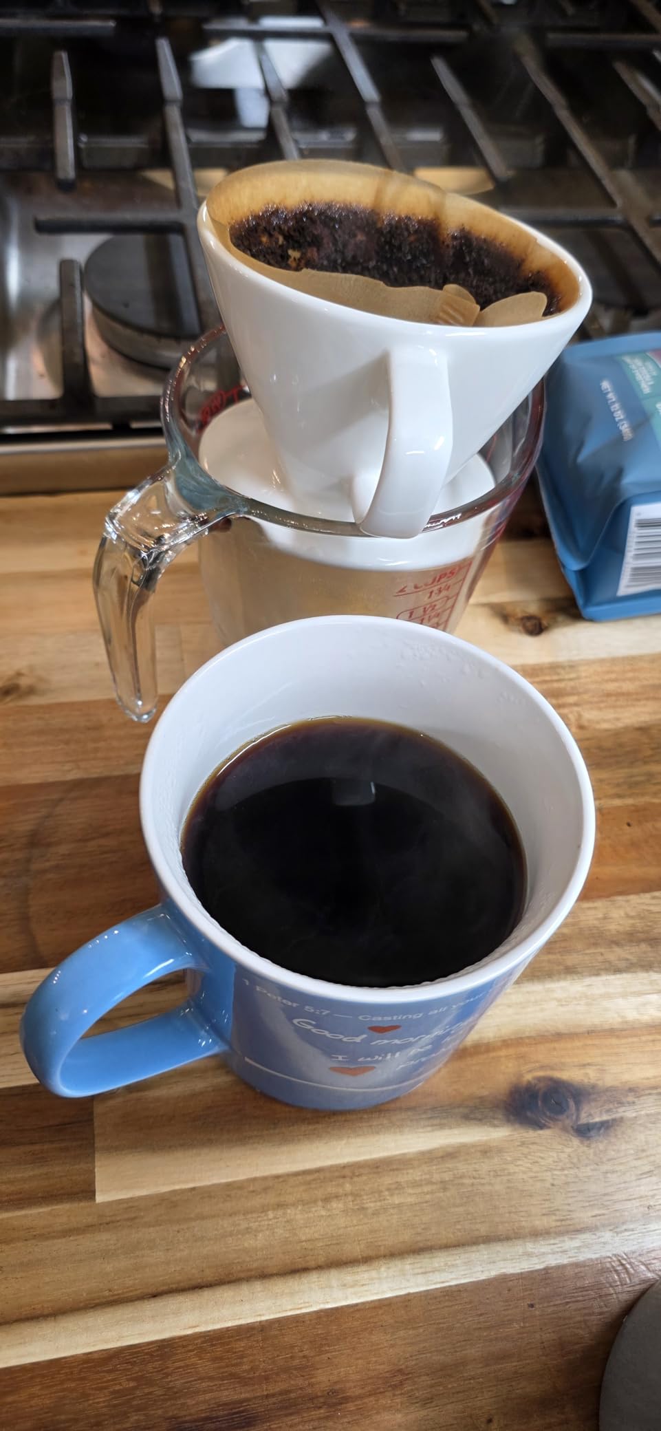 DOWAN Pour Over Coffee Maker, Non-Electric Pour Over Coffee Dripper, Single Cups Porcelain Slow Brewing customer photo 2