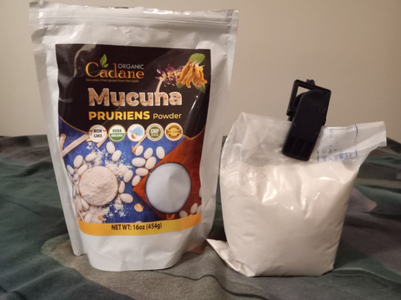 Organic Cadane Mucuna Pruriens Powder 1 Pound | Promotes Brain Health, Supports Immune System, Energy | USDA Certified Vegan-Friendly Supplements | Pure Natural Velvet Beans Extract from India customer photo 2