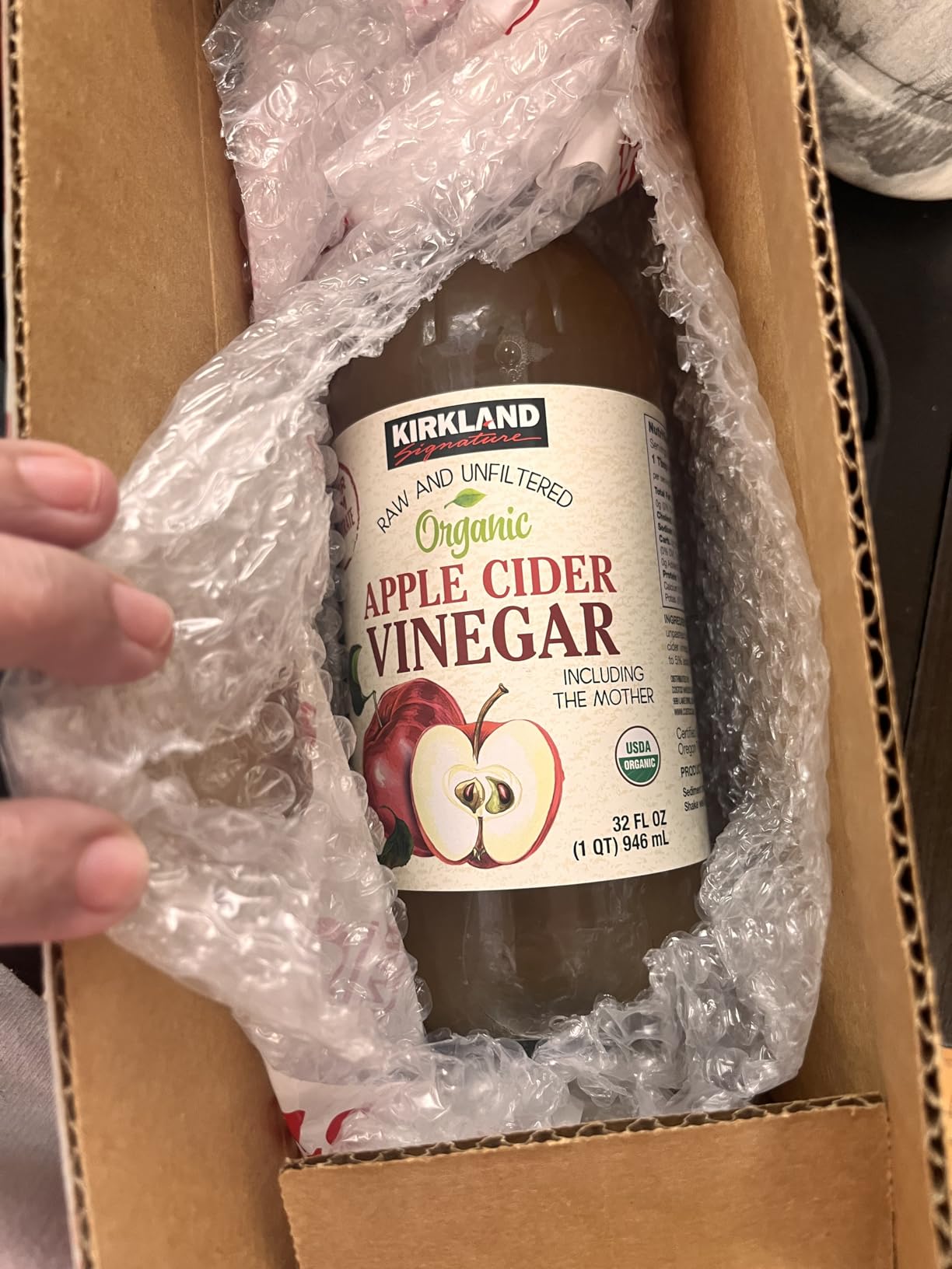 Kirkland Signature Organic Raw And Unfiltered Apple Cider Vinegar customer photo 1
