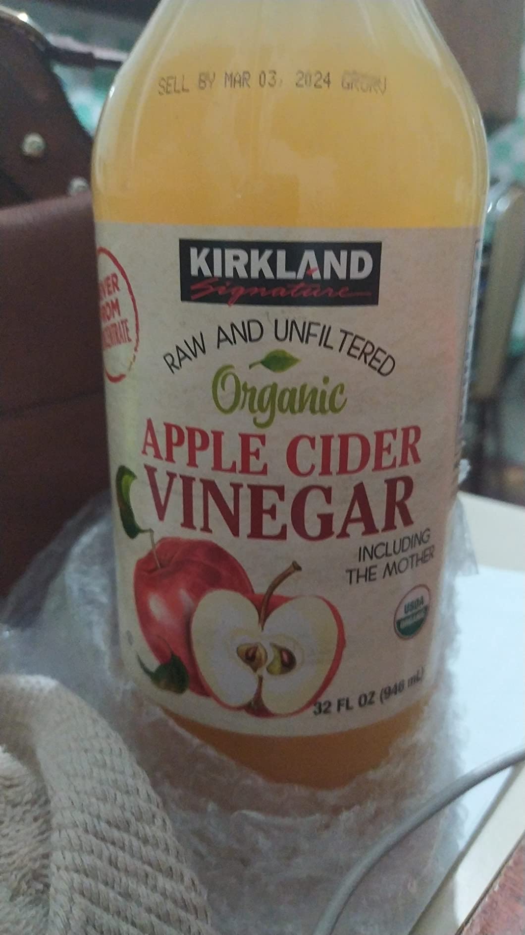 Kirkland Signature Organic Raw And Unfiltered Apple Cider Vinegar customer photo 2